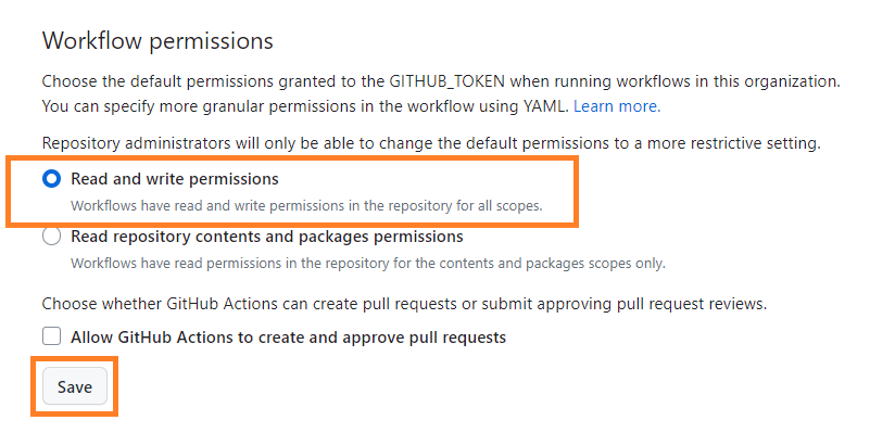 Workflow Permissions